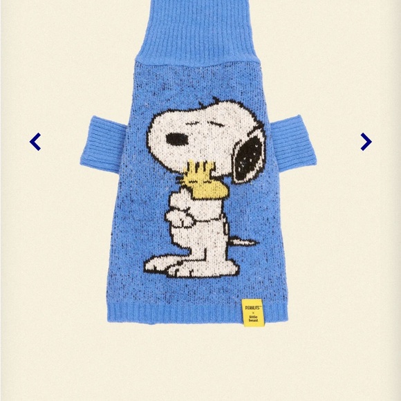Little Beast Other - Little Beast Peanuts Snoopy Blue Dog Sweater